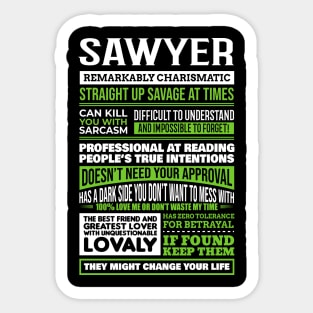 Sawyer Sticker